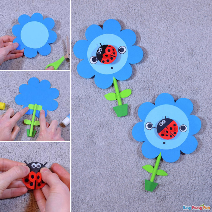 Craft ideas from paper with ladybugs