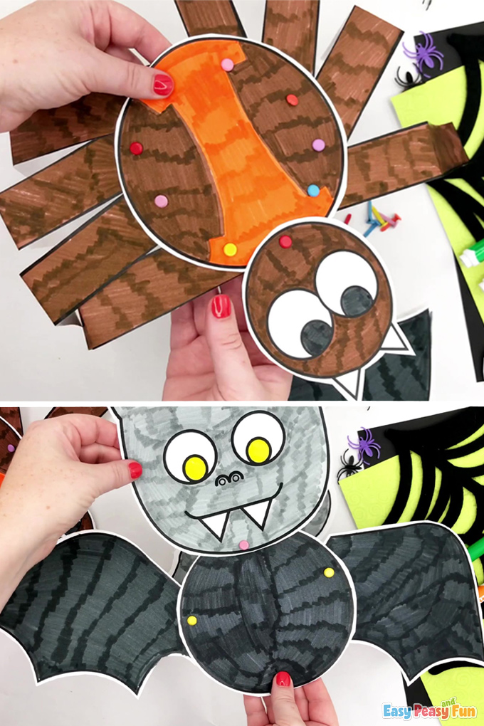 Movable Paper Halloween Characters