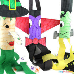 Paper Halloween Windsocks