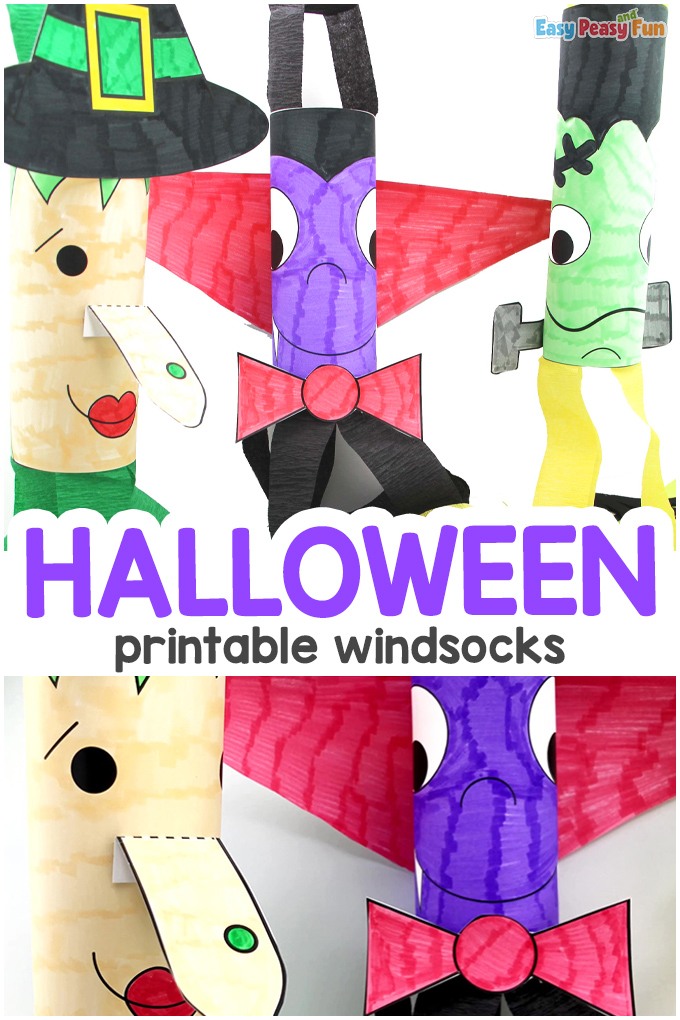 Printable Halloween Windsocks
