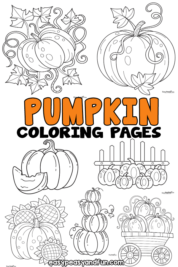 Pumpkin Coloring Pages – 30 Printable Sheets