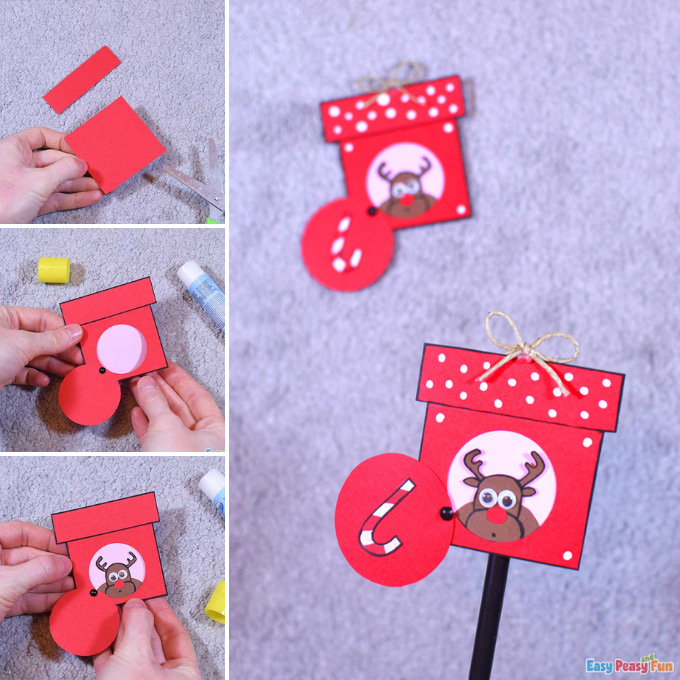 Rudolph Reindeer Gift Craft Idea