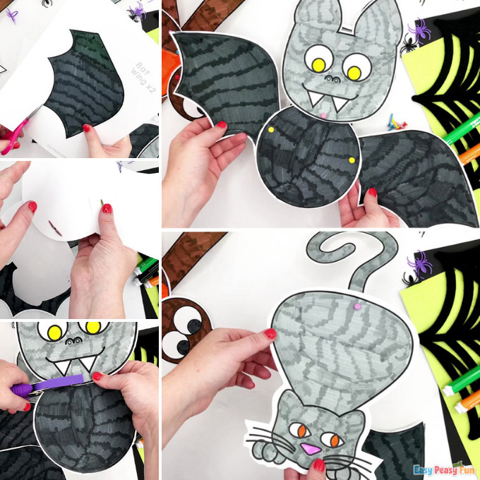 Simple removable Halloween craft ideas