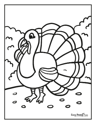 Thanksgiving Day Coloring Sheet