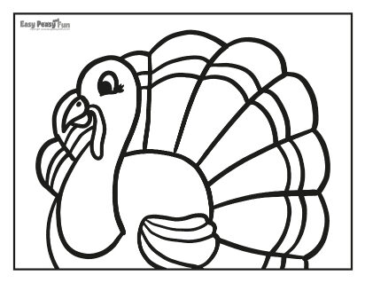 Big Turkey Coloring Page