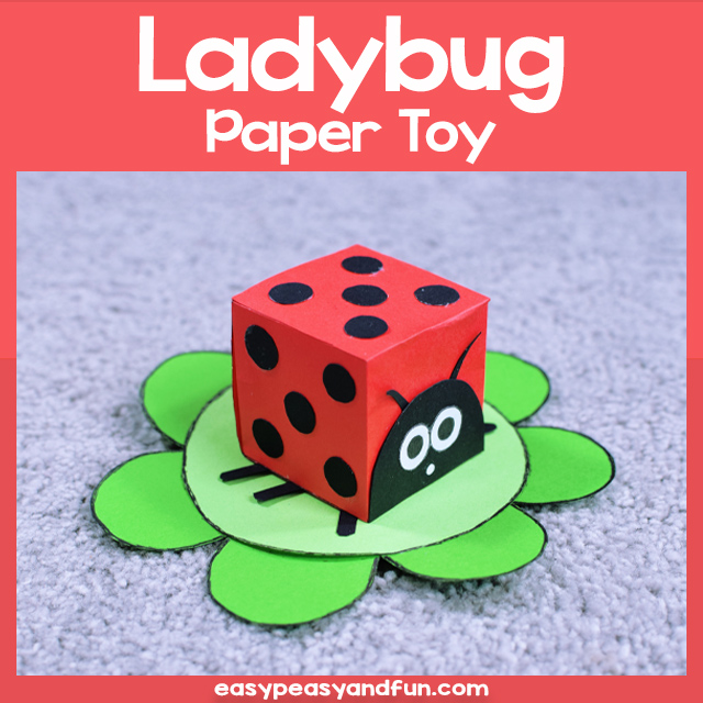 Ladybug Paper Toy