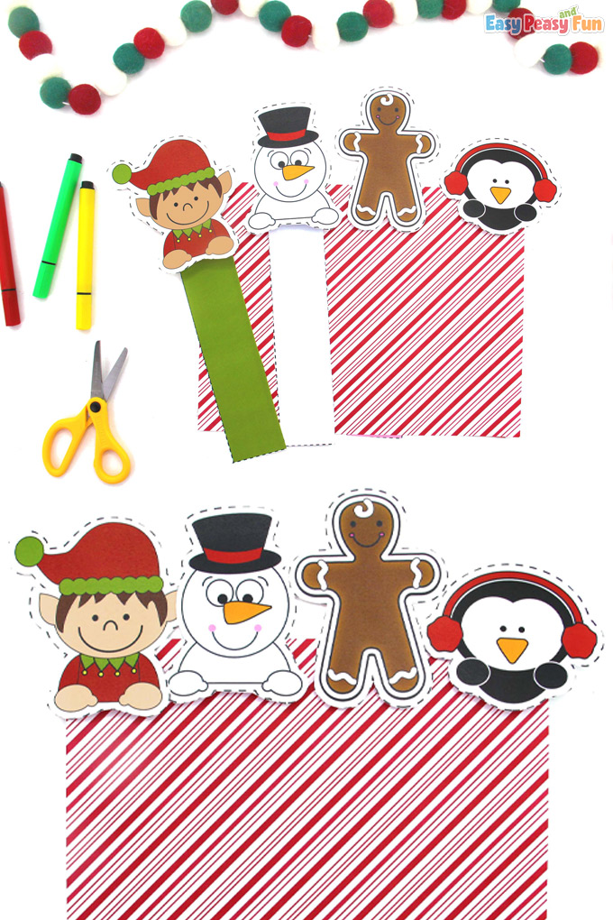 Paper Christmas Bookmarks