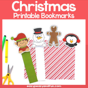 Printable Christmas Bookmarks - Easy Peasy and Fun