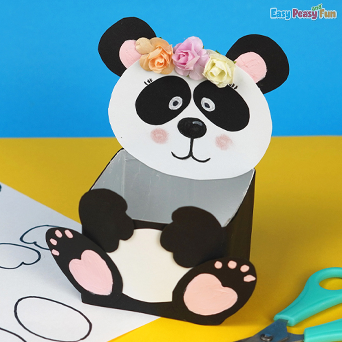 Panda Box Paper Craft