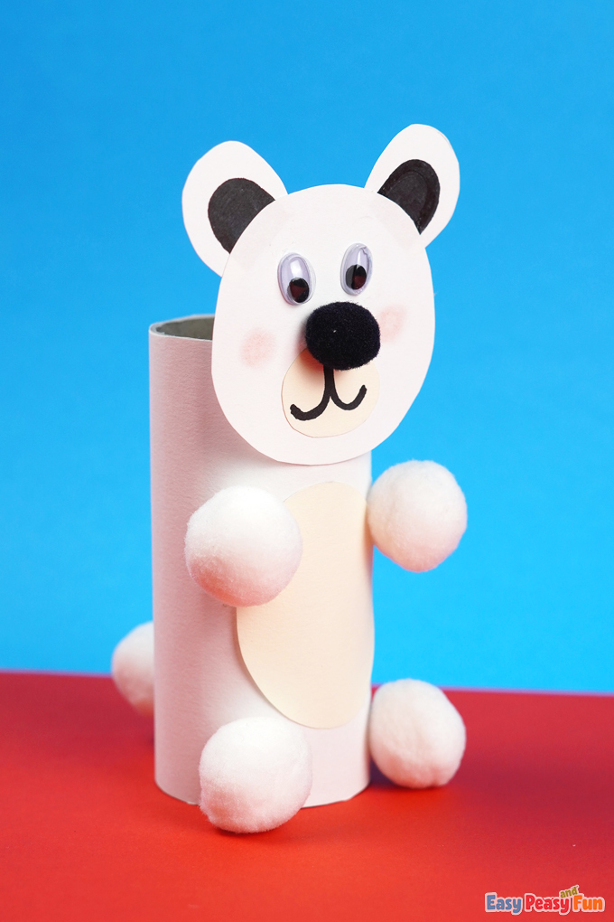 Paper Roll Polar Bear Craft