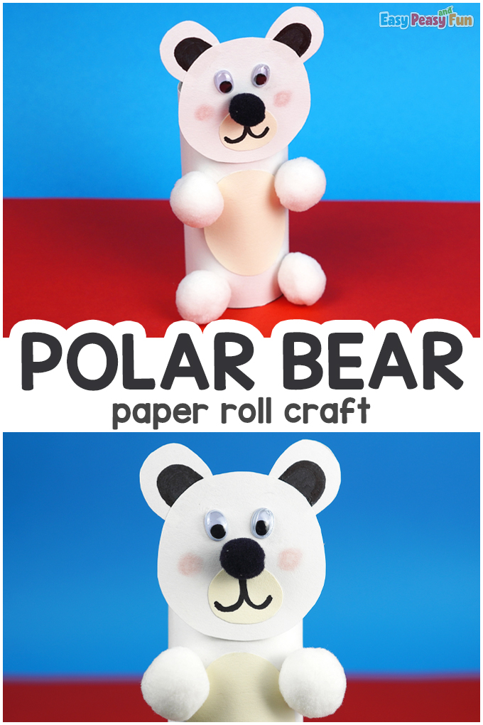Polar Bear Paper Roll Craft