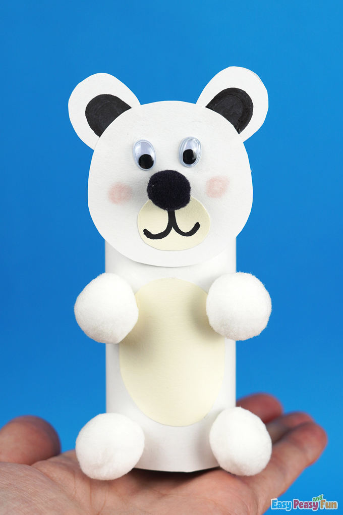 White Bear Paper Roll Craft