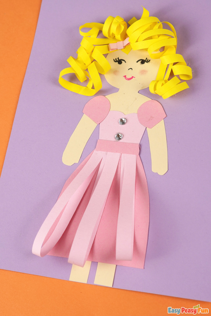 DIY Printable Paper Princess Craft