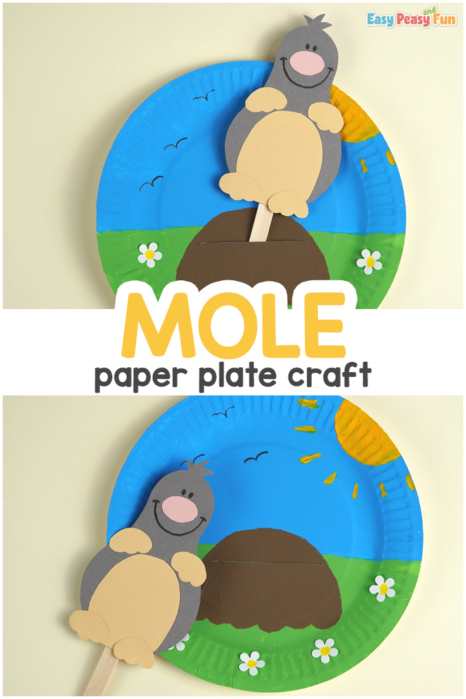 Paper Plate Mole Craft