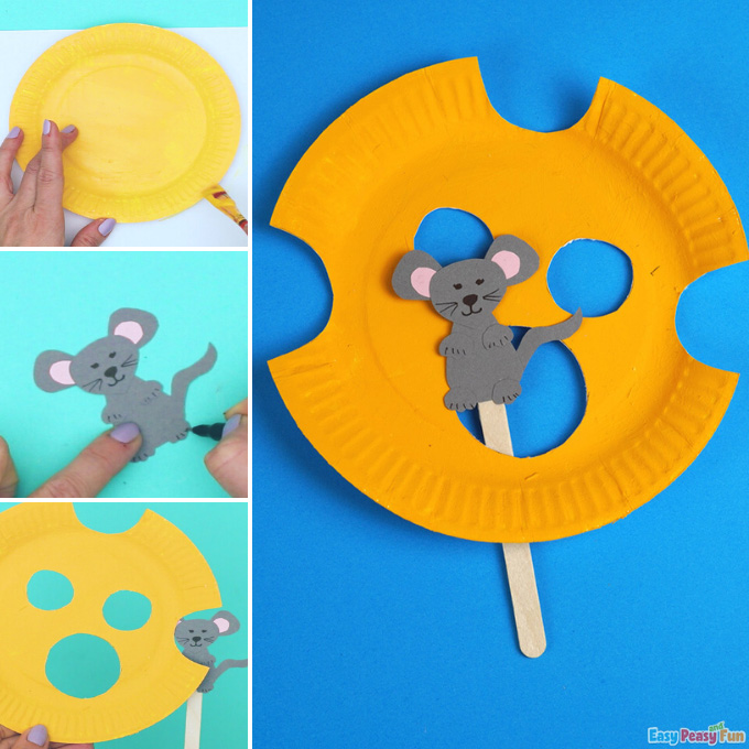 Paper Plate Mouse Craft Idea