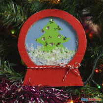 Cardboard Snow Globe Craft