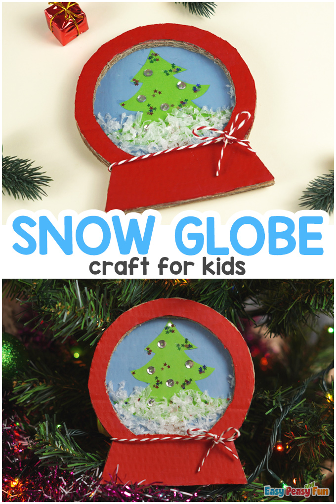 Cardboard Snow Globe Craft