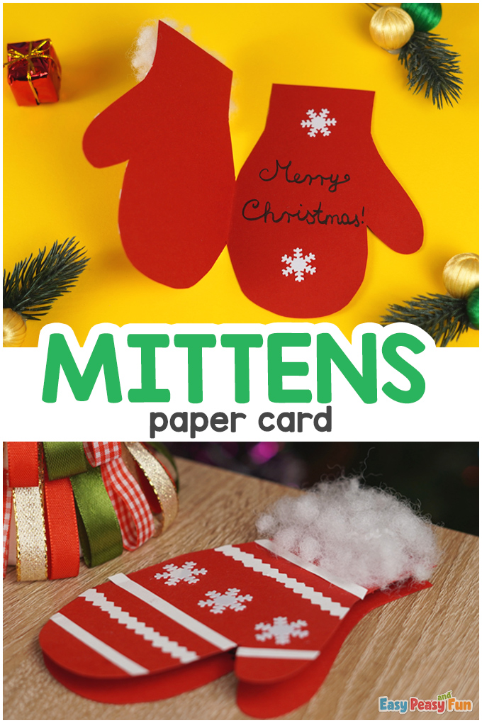 Mittens Christmas Paper Card