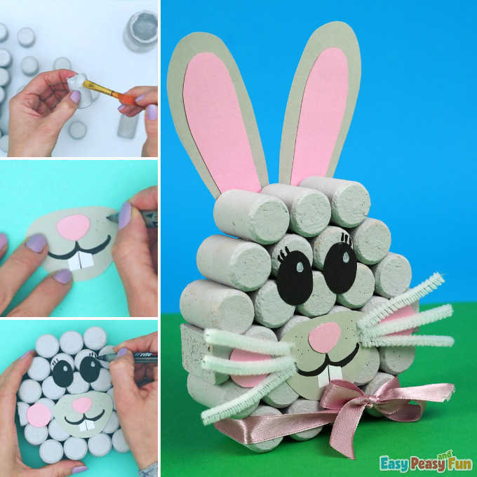 Cork Rabbit Craft Idea