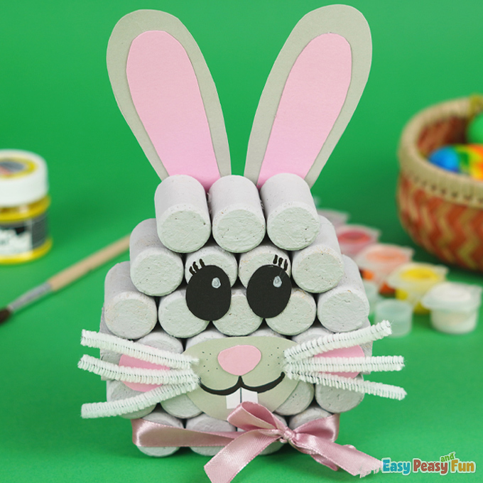 Cork Rabbit Easter Craft