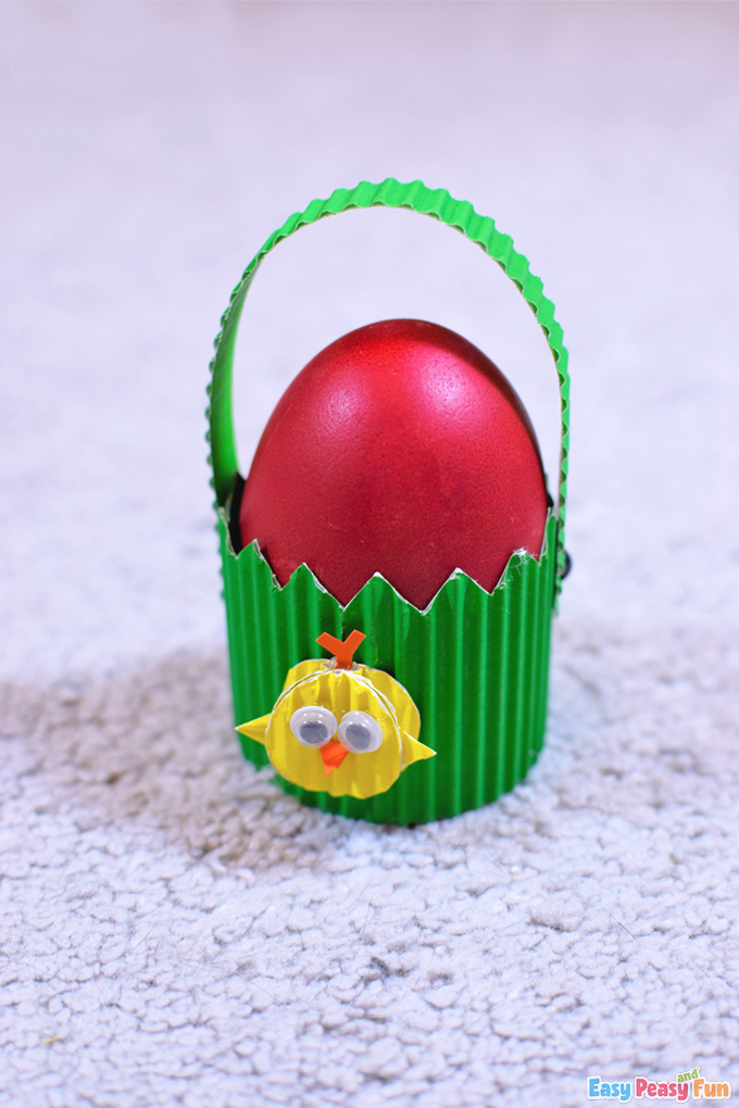 Easter Egg Paper Basket Craft