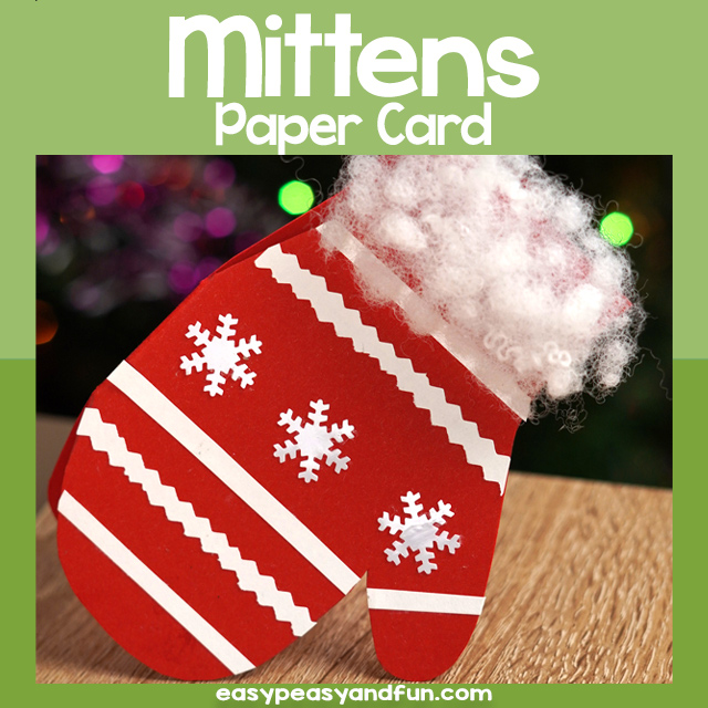 Mittens Paper Card