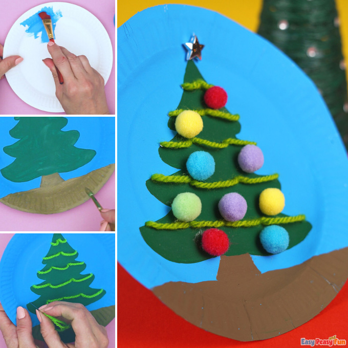 Paper Plate Christmas Tree Idea