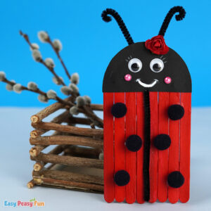 Ladybug Craft Stick Spring Craft