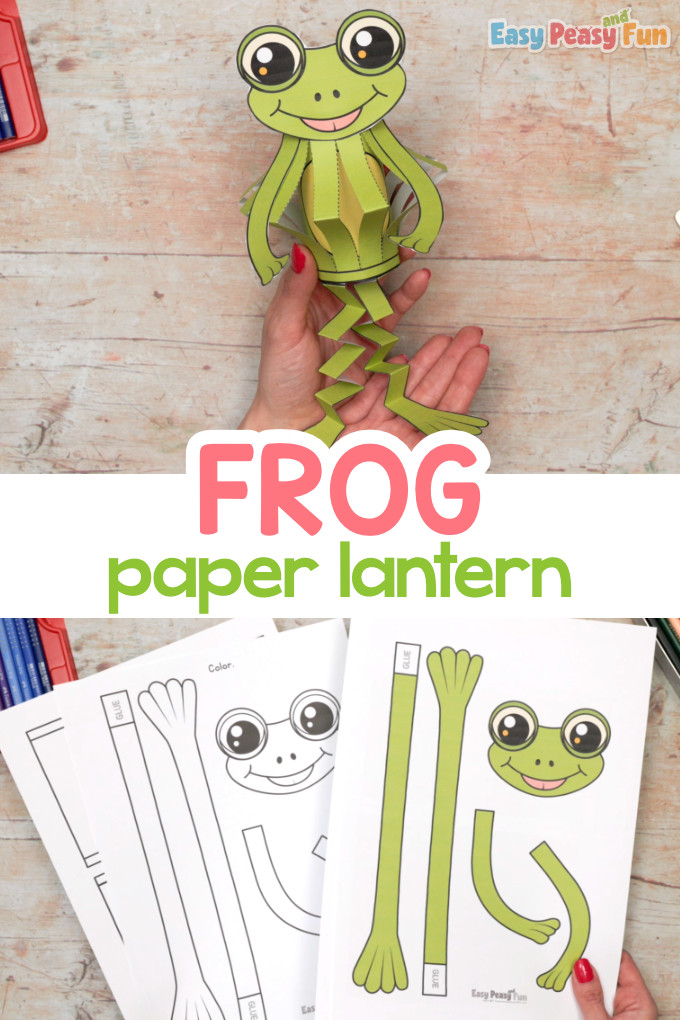 Paper Lantern Frog Craft