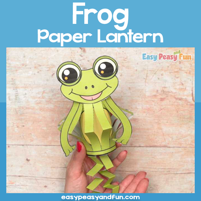 Paper Lantern Frog Template