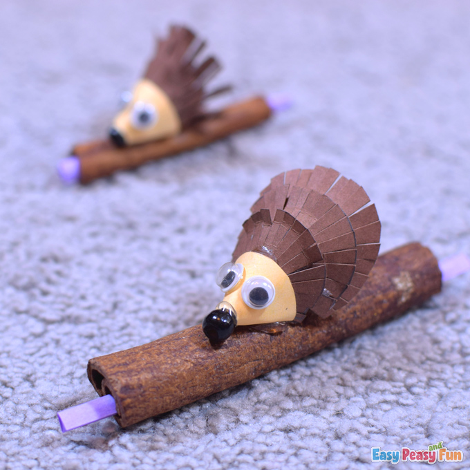 DIY Paper Hedgehog Fall Craft