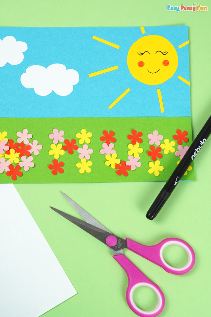 Field of Flowers Paper Craft