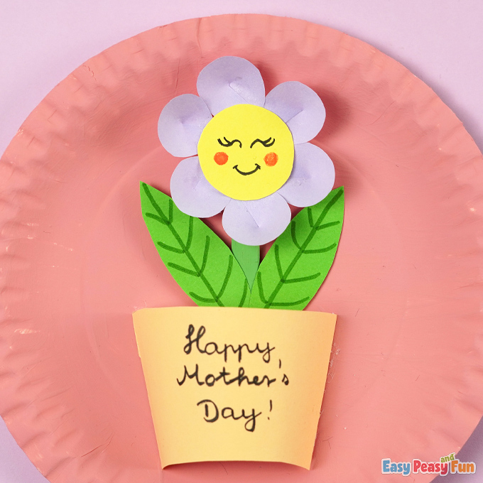 Happy Mother's Day Paper Plate Craft