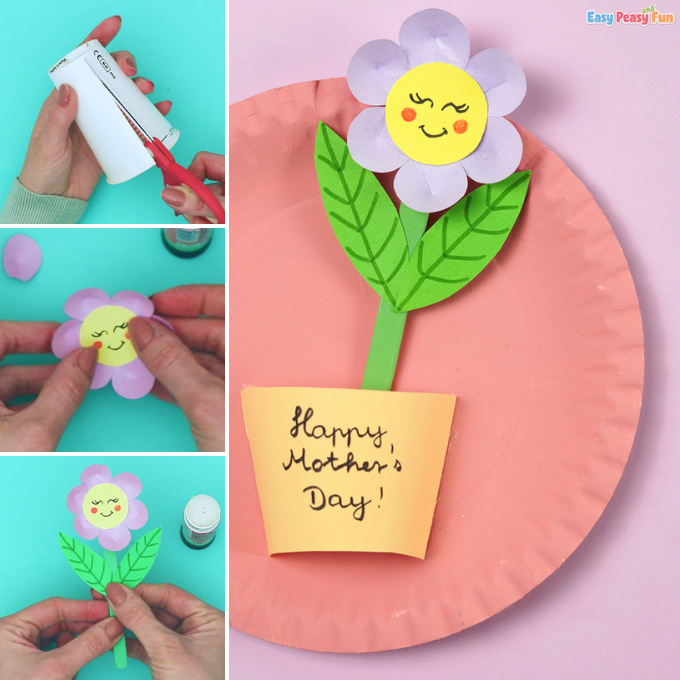 Mothers Day Paper Plate Craft Idea
