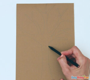 Paper Tree Shape Paper Plate Tree - Easy Peasy and Fun