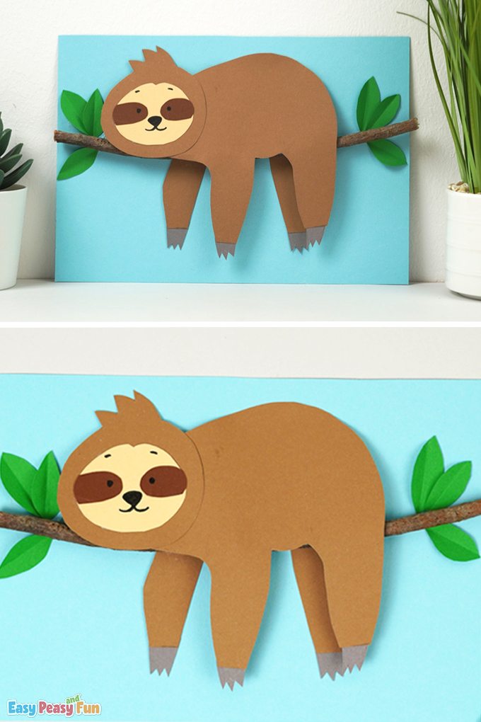 DIY Paper Sloth Craft