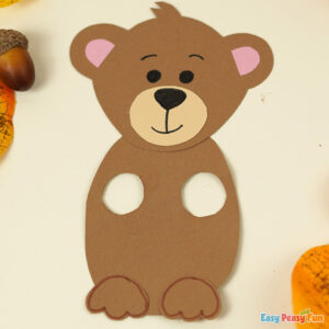 Bear Paper Finger Puppet - Easy Peasy and Fun