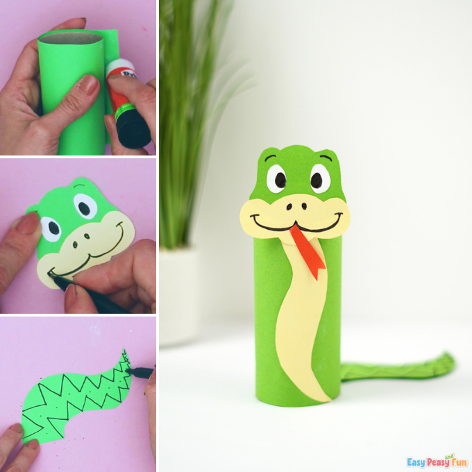 Paper Roll Snake Idea