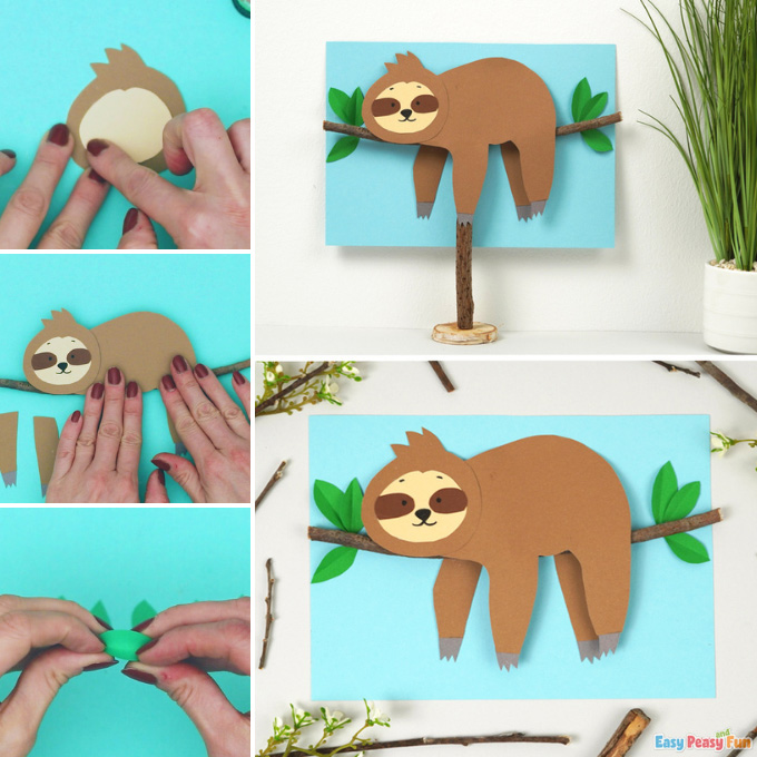 Sloth on a Branch Craft Idea
