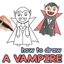 How to Draw a Vampire – Step by Step Drawing Tutorial