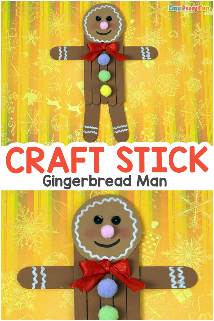 Craft Stick Gingerbread Man Craft