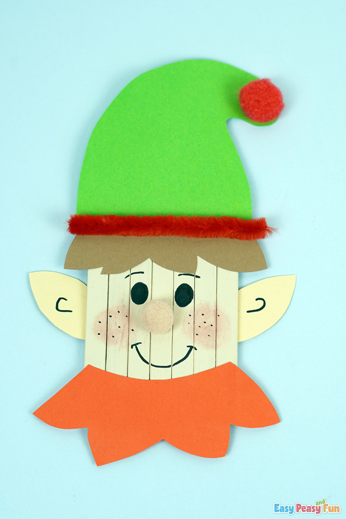 DIY Craft Stick Christmas Elf