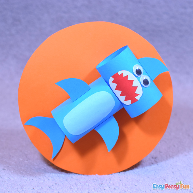 Paper Shark Summer Craft