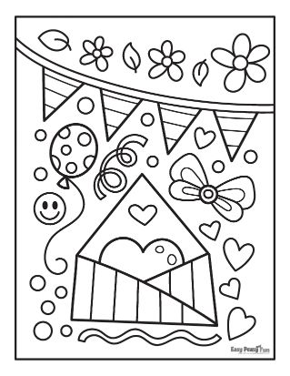 Party Time Coloring Page