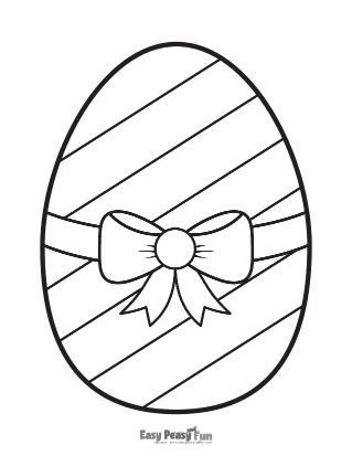 Easy Easter Egg with a Bow