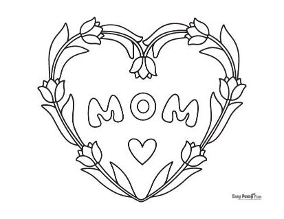 Heart-shaped Flower Wreath for Mom