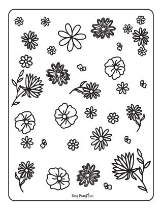 Intricate Flower Coloring Page
