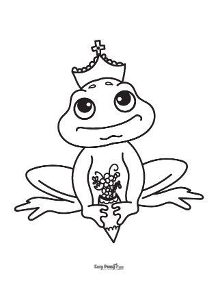 Frog Princess Coloring Page