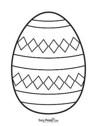 Fun Easter Egg Coloring Sheet