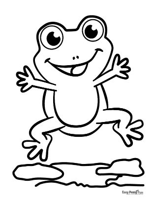 Happy Jumper Coloring Page